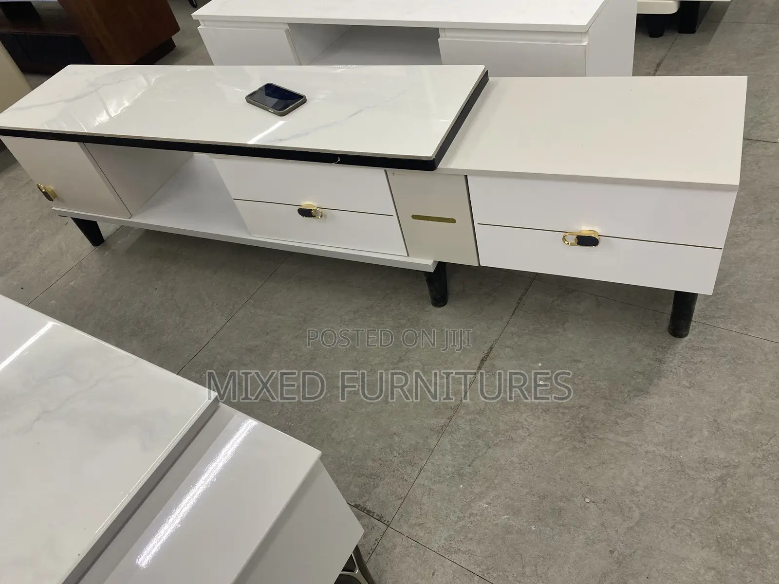 TV Stand With 3 Storage