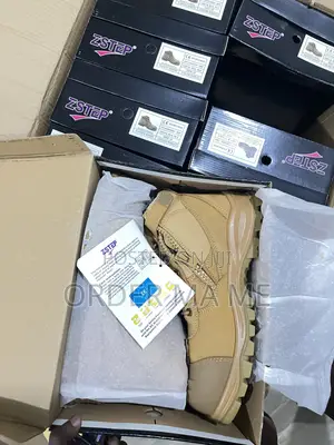 Zstep High Cut Tactical Safety Boots With Side-Zipper