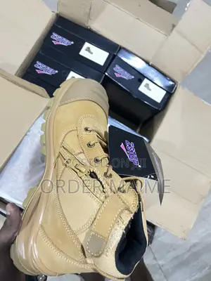 Zstep High Cut Tactical Safety Boots With Side-Zipper