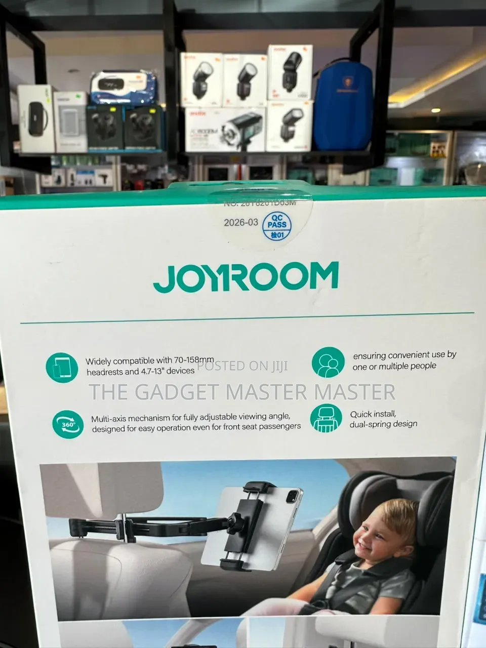 Joyroom Car Headrest Tablet and Phone Mount