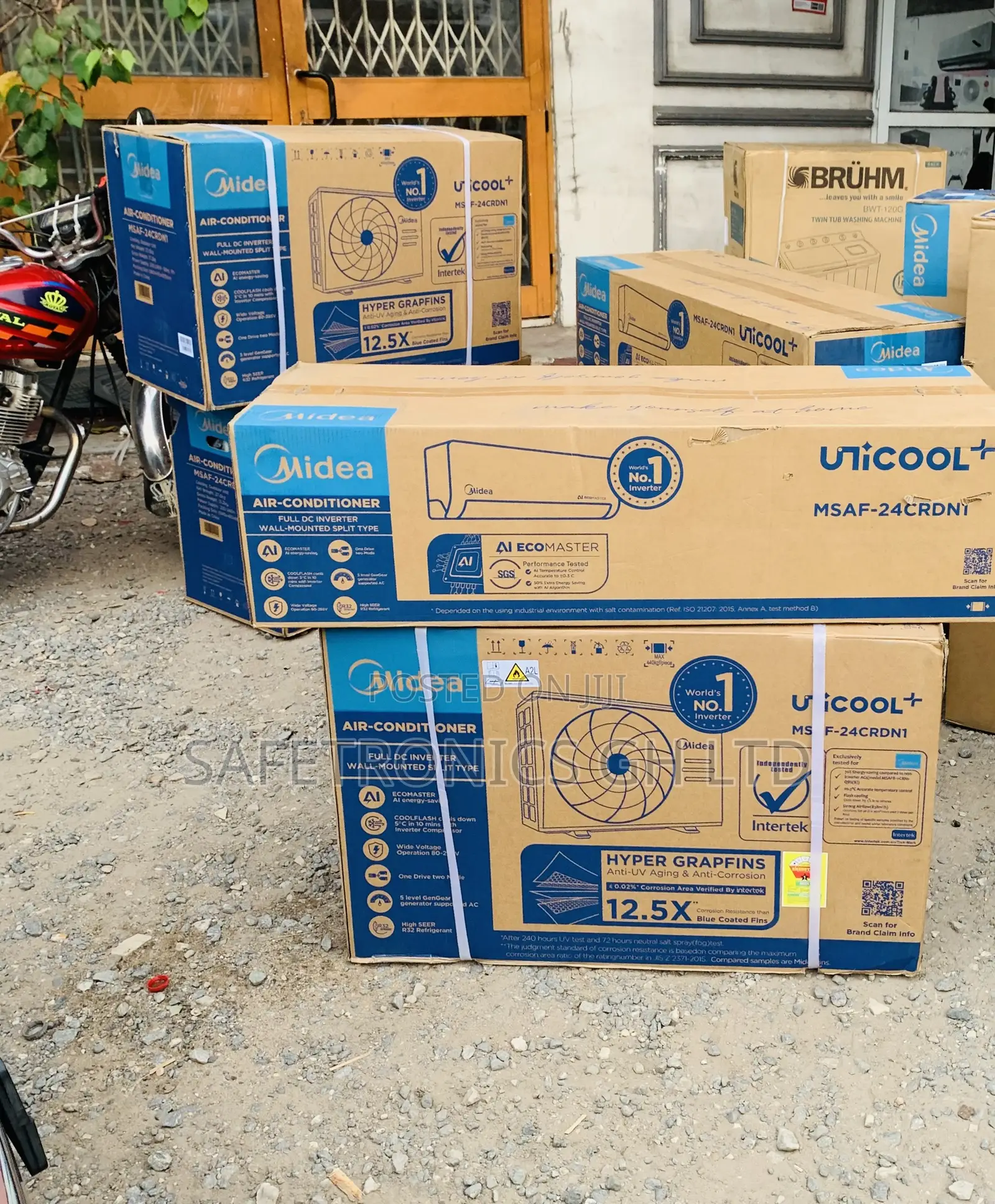 High Efficiency White Split 2.0 Horsepower Midea AC
