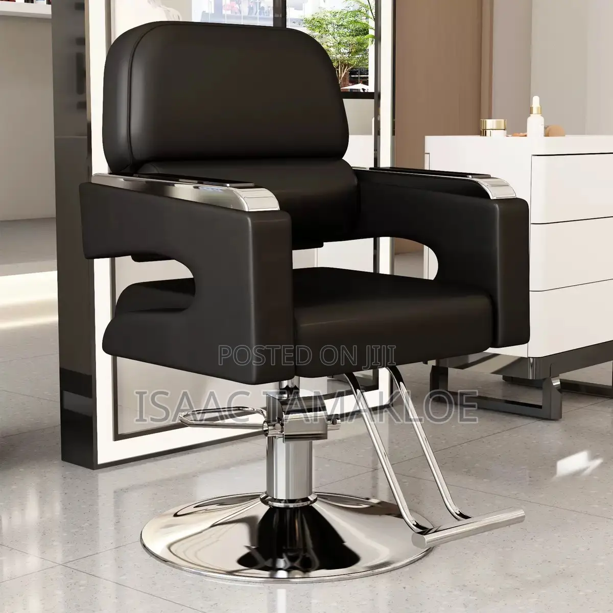 Barbershop /Salon Chairs All Black