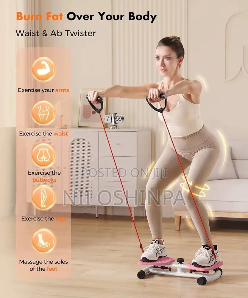 Portable Waist Twister With Pull Ropes