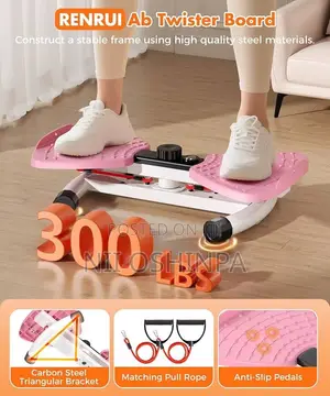 Portable Waist Twister With Pull Ropes