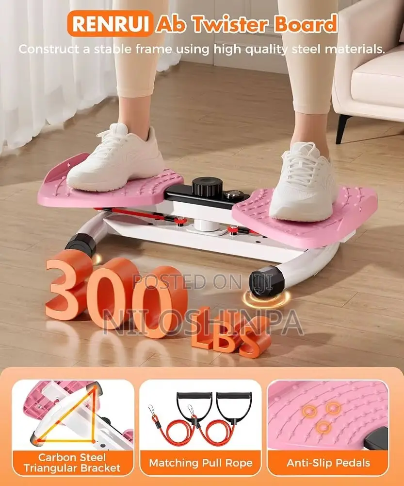 Portable Waist Twister With Pull Ropes