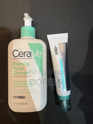 Cerave Foaming Cleanser and Anua PDRN 100+