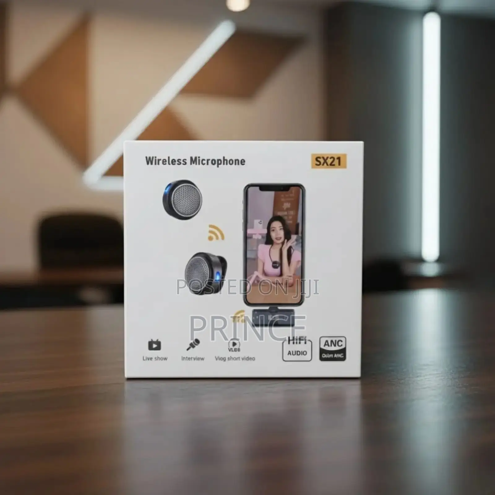SX21 Wireless Phone Microphone With Charging Case
