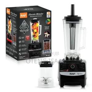 RAF Heavy-Duty Electric Blender With Dry Mill Attachment (2.5L)