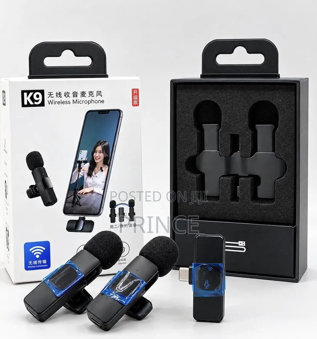 iPhone and Type C Wireless Microphone (Plug and Play )