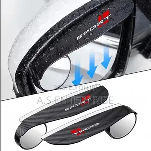 2-in-1 Car Rearview Mirror Rain Eyebrow Visor