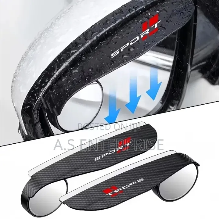 2-in-1 Car Rearview Mirror Rain Eyebrow Visor