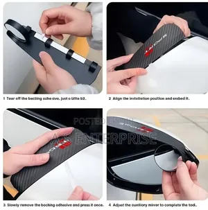 2-in-1 Car Rearview Mirror Rain Eyebrow Visor