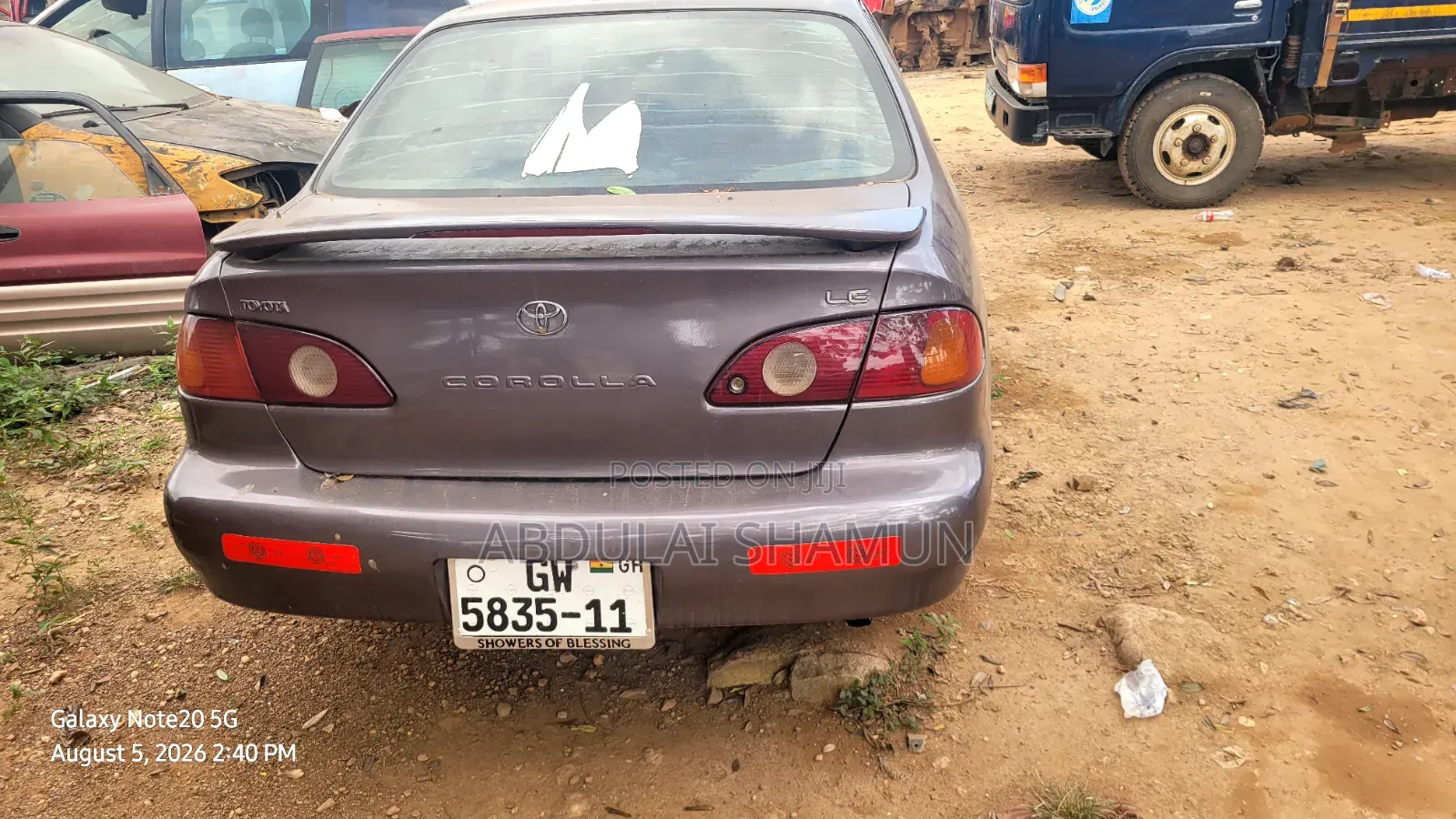 Toyota Corolla X 1.3 Automatic 2000 Green