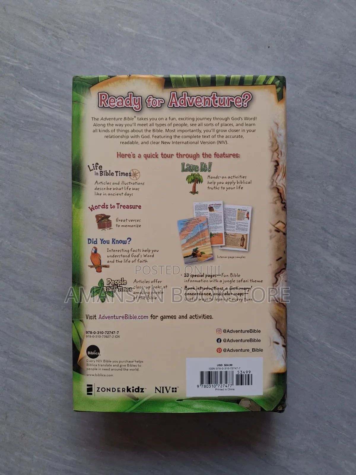 NIV Adventure Bible (Full Children's Bible)