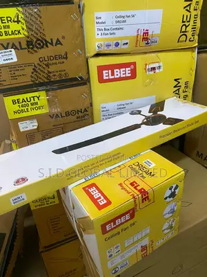 Elbee Ceiling Fan 56'' Smoky Brown -Original
