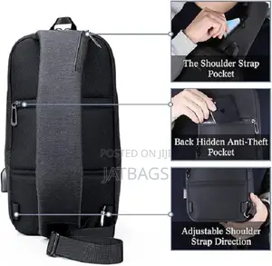 Kingsons Waterproof Chest Sling Crossbody SideBag (Free Delivery)