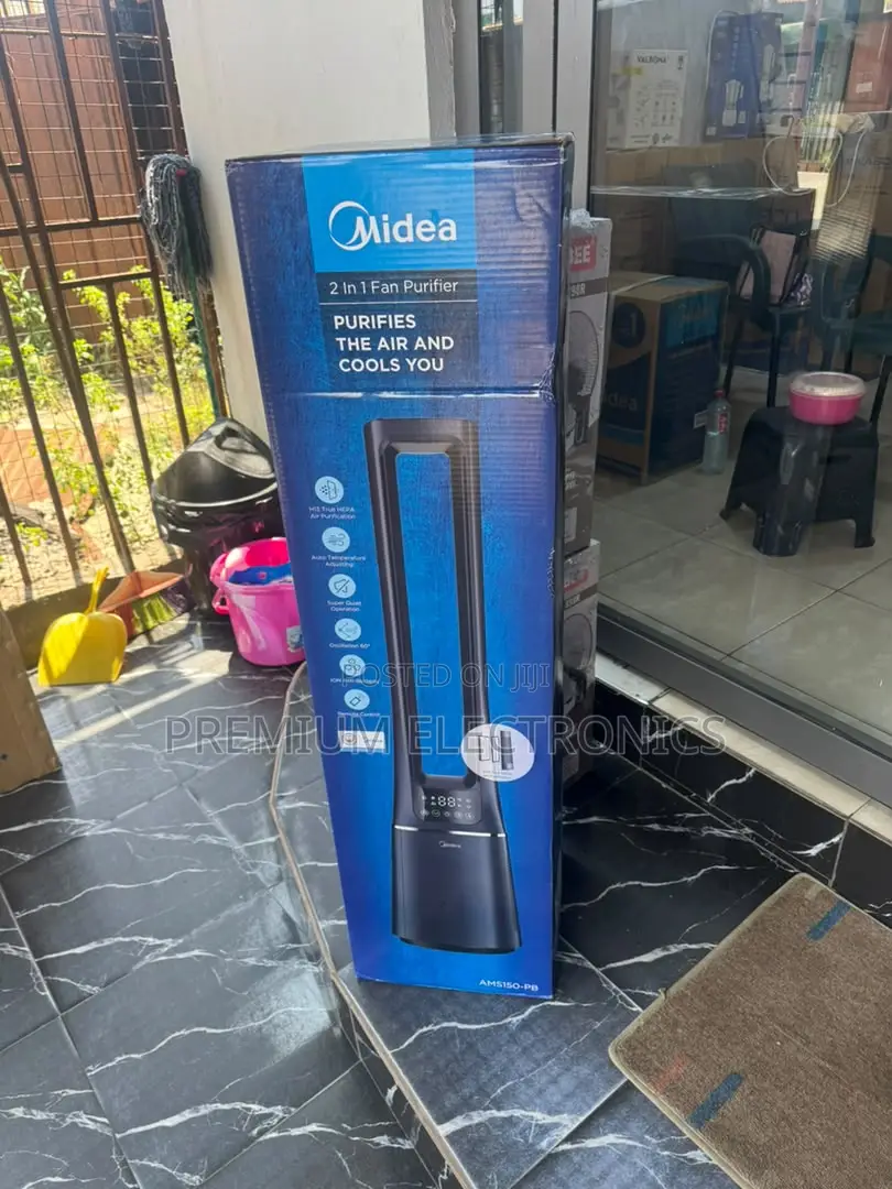 Midea 41-Inch Bladeless Tower Fan & HEPA Air Purifier