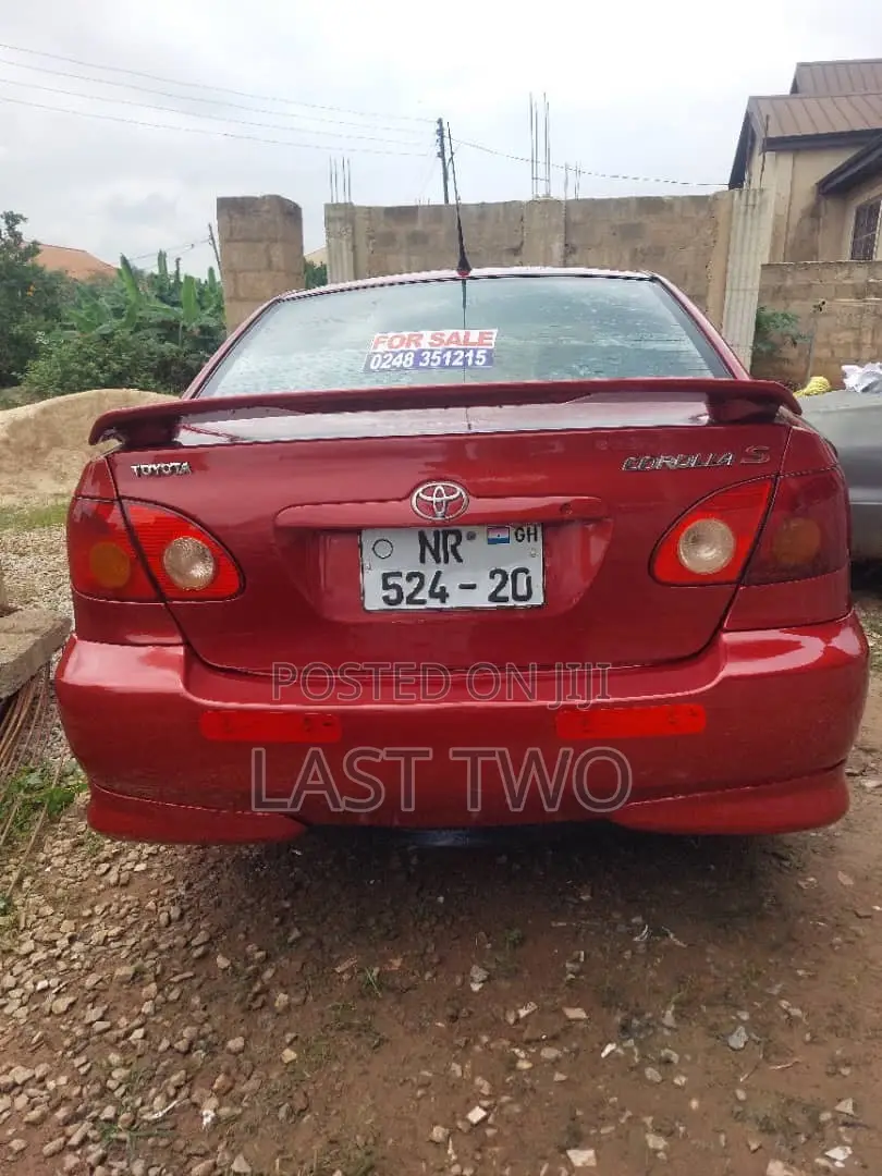 Toyota Corolla S 2006 Red