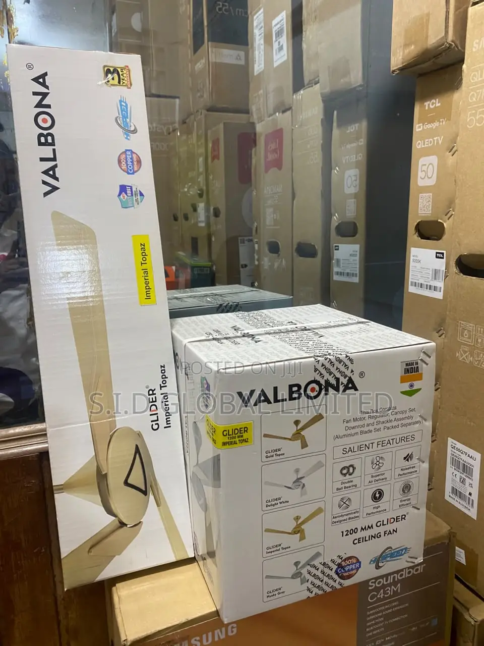 CEILING FAN VALBONA GLIDER 1200 Where Air Meets Elegance