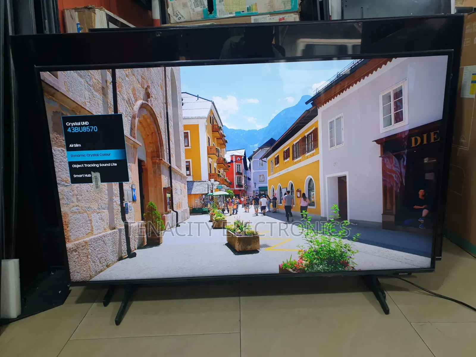 43"airslim Samsung Crystal Uhd HDR 4k Smart Satellite TV