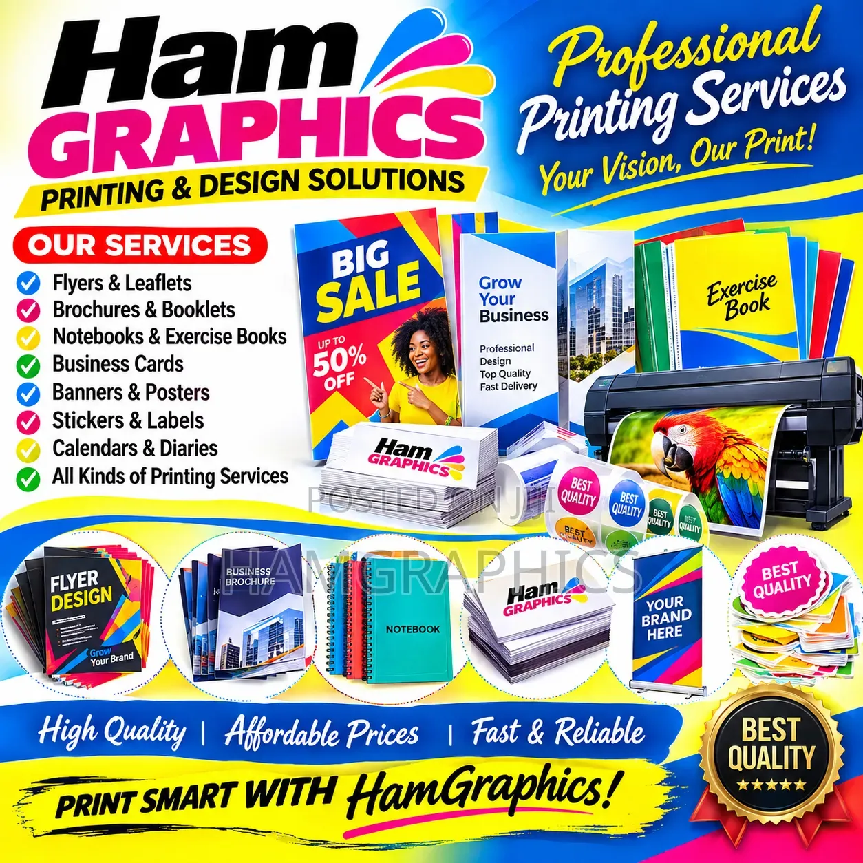Professional Printing Services – Flyers, Brochures & More