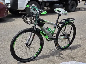 Bike With Front Wire Basket Frame Mounted Water Bottle Etc 12-16yrs.