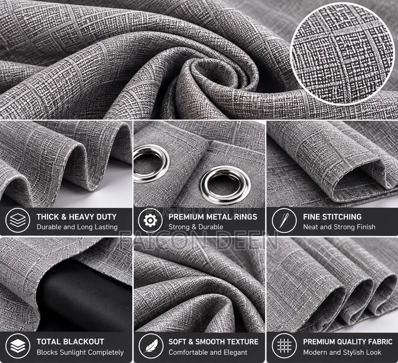 Elegant Sunblocking Blackout Curtains for Homes Hotels ,Airbnb,lodges