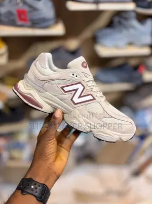 New Balance 9060 - Beige / Linen / Burgundy