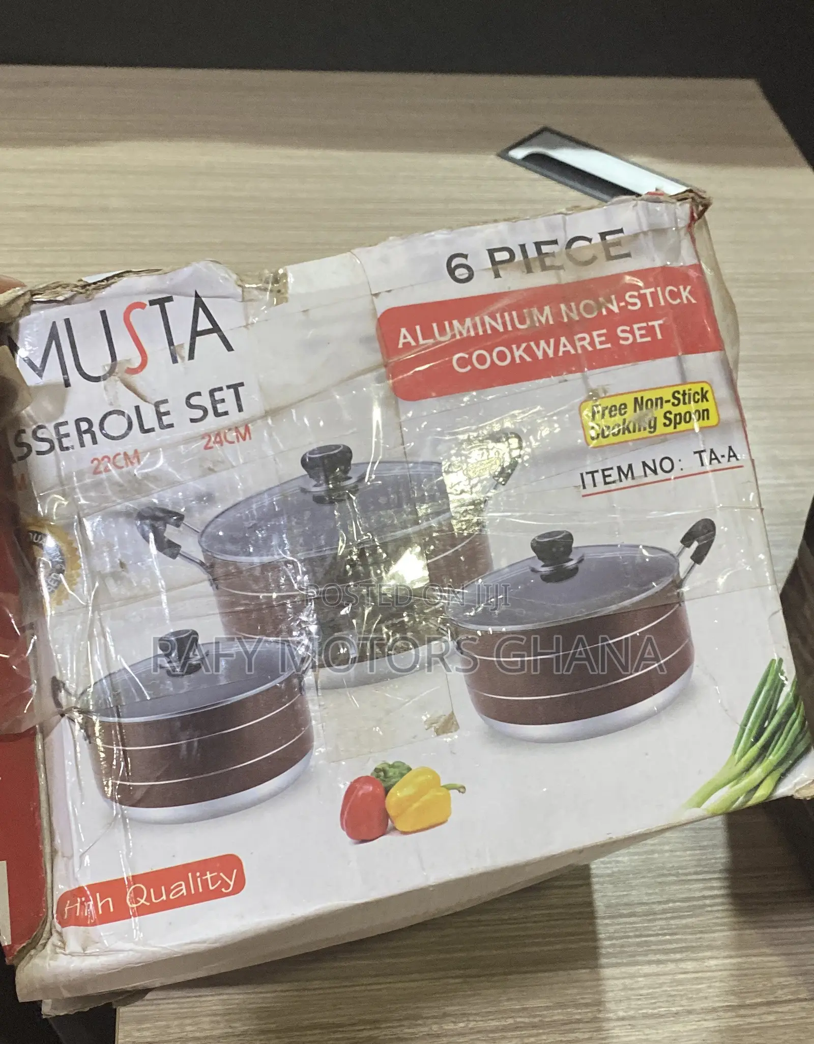 Musta 6piece Aluminum Non-Stick Cookware Set