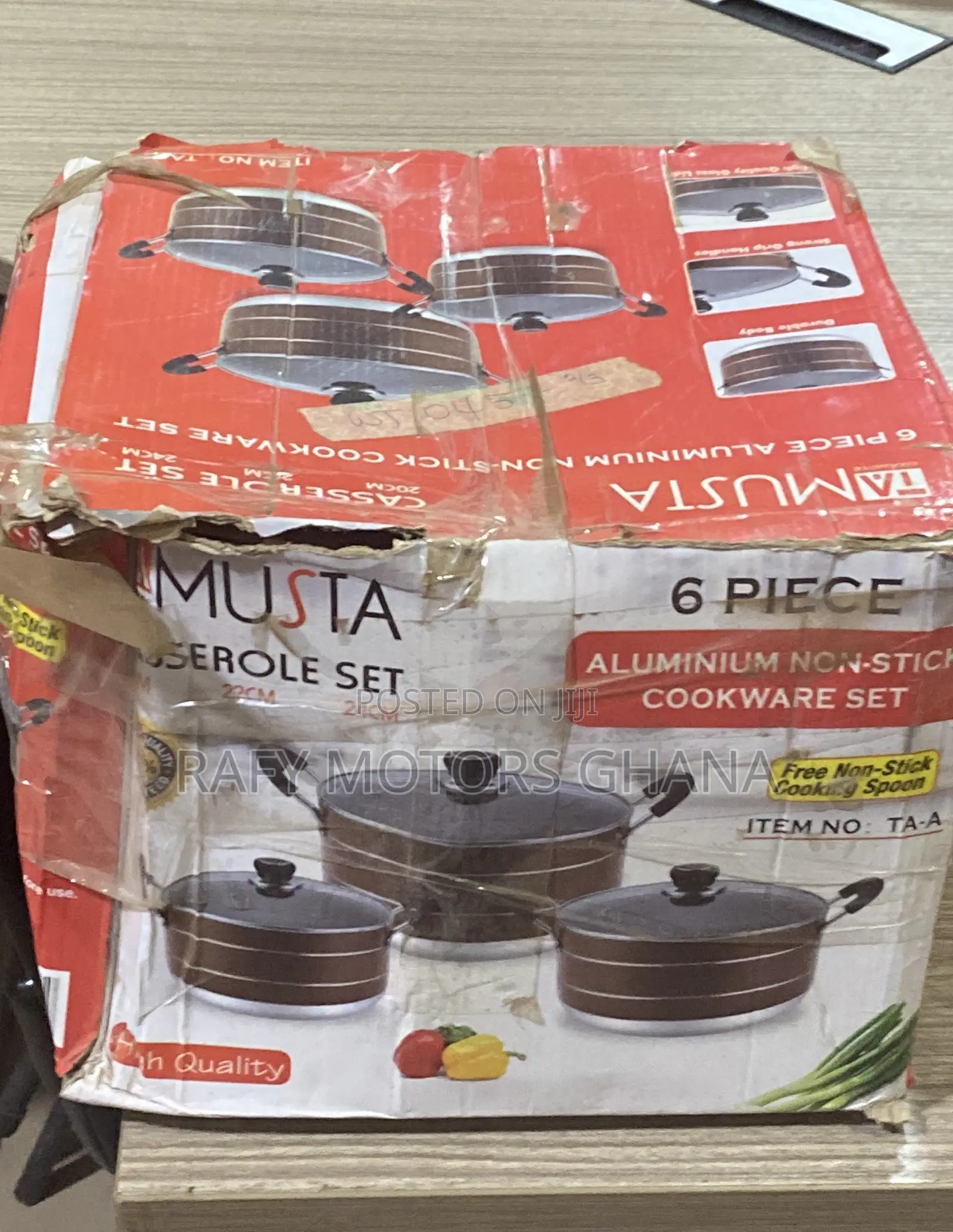 Musta 6piece Aluminum Non-Stick Cookware Set