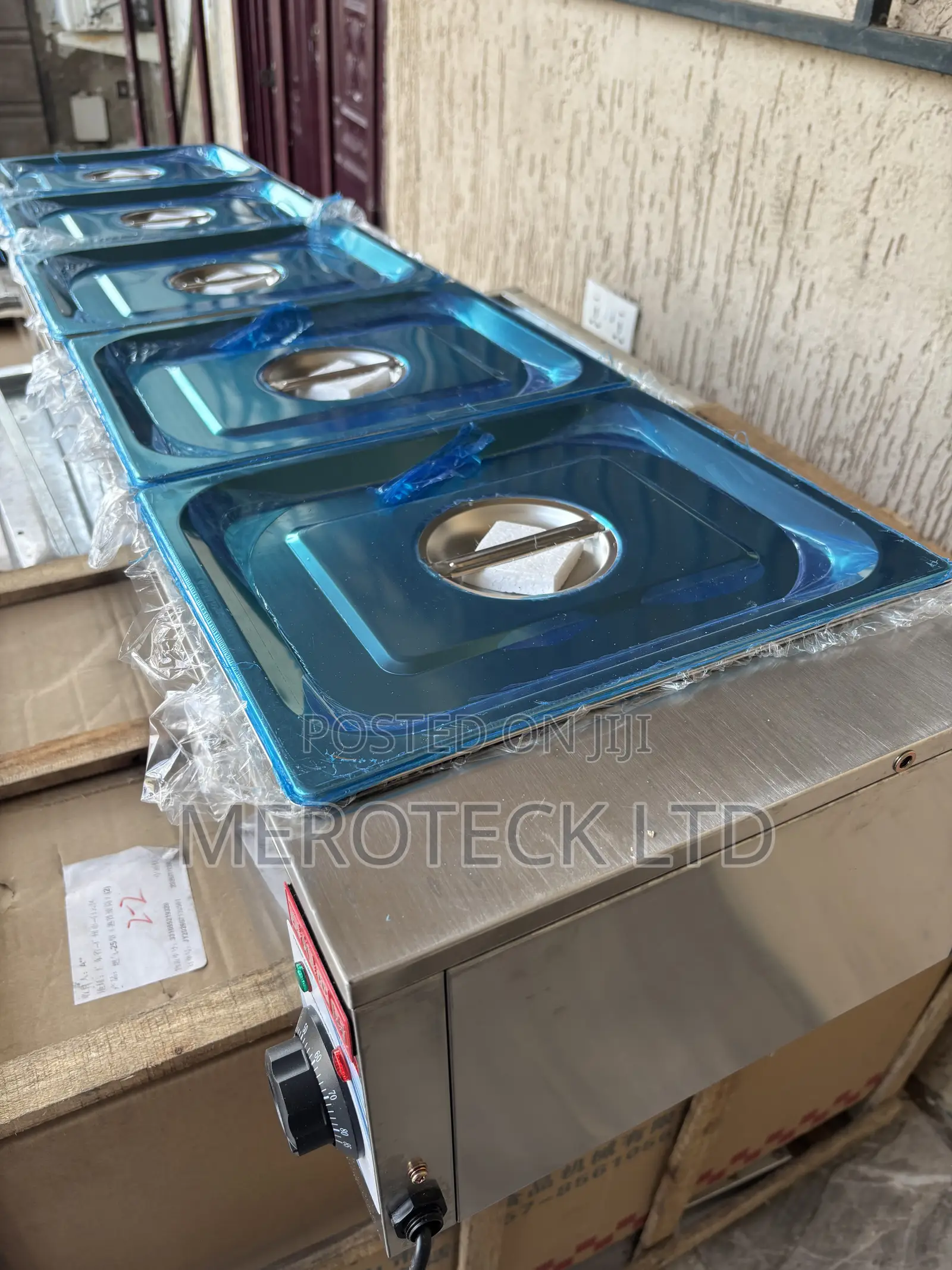 Commercial SS 5 Tray Bain Marie Food Warmer Display