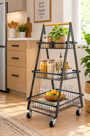 3-Tier Multipurpose Kitchen Trolley