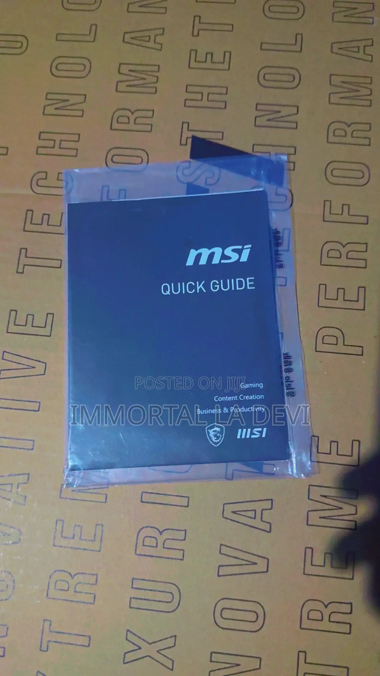New Laptop MSI 8GB Intel Core i5 SSD 512GB