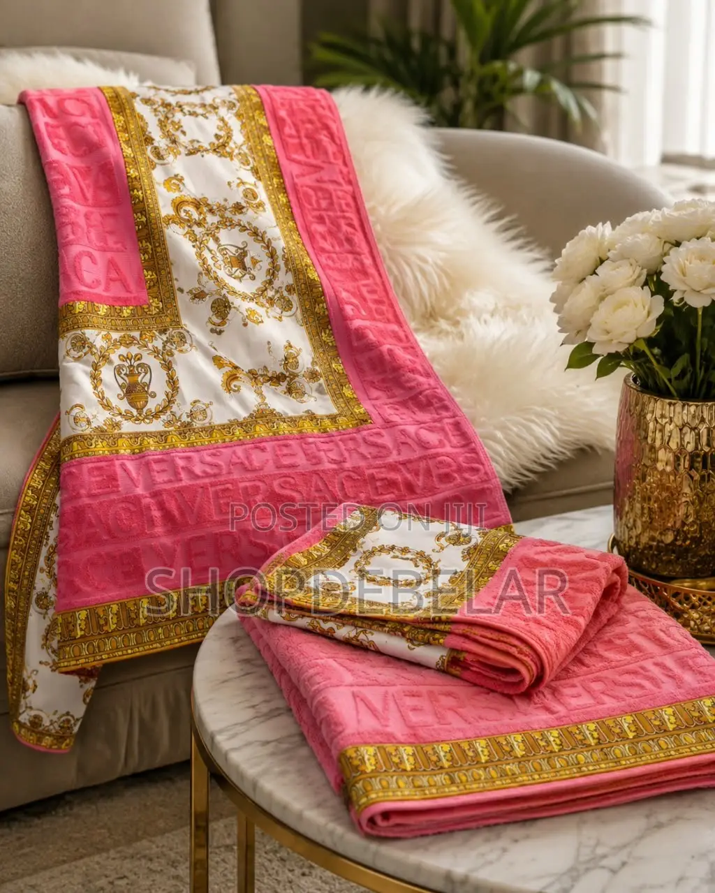 3in1 Set Versace Embroidered Towels