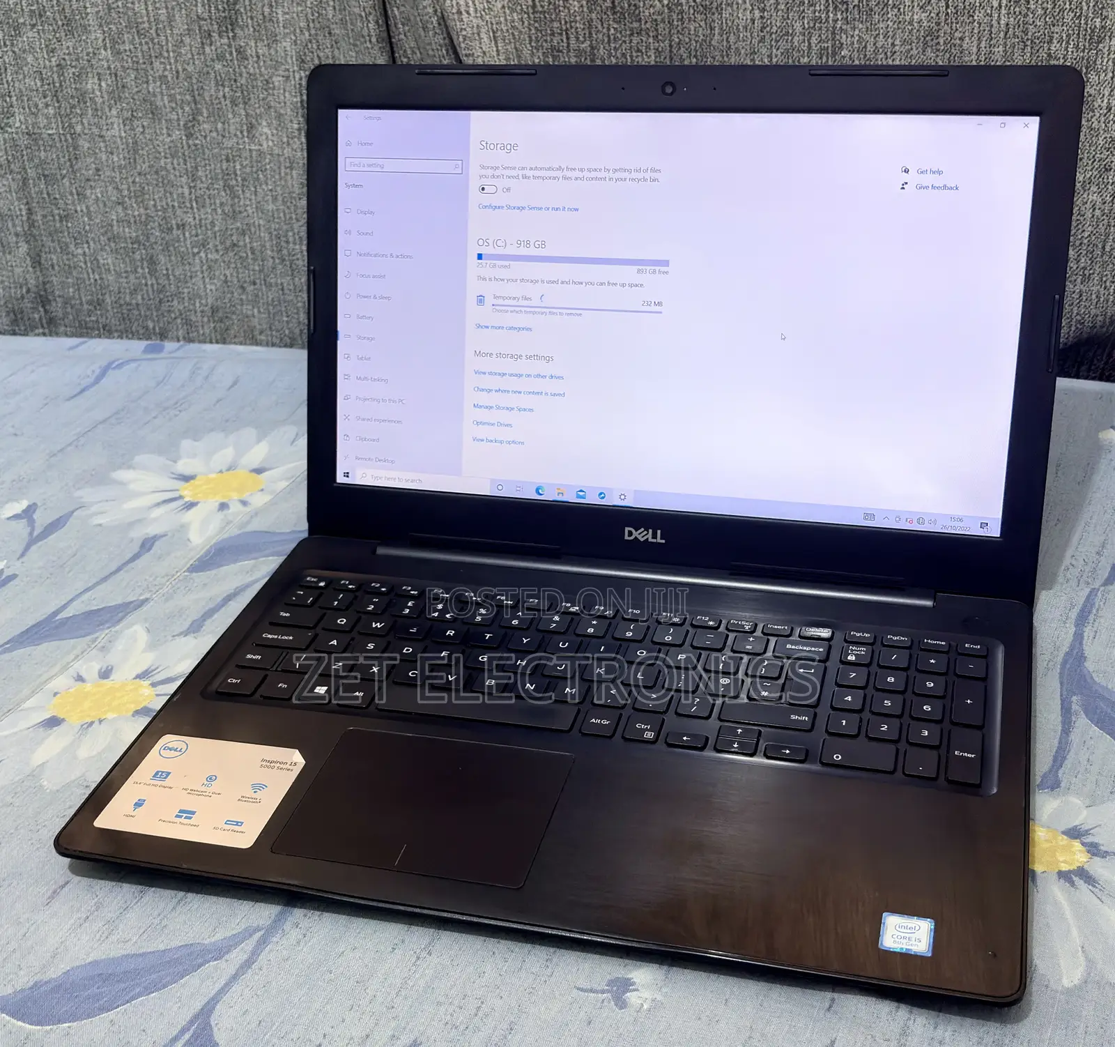 Laptop Dell Inspiron 15 8GB Intel Core i5 HDD 1T