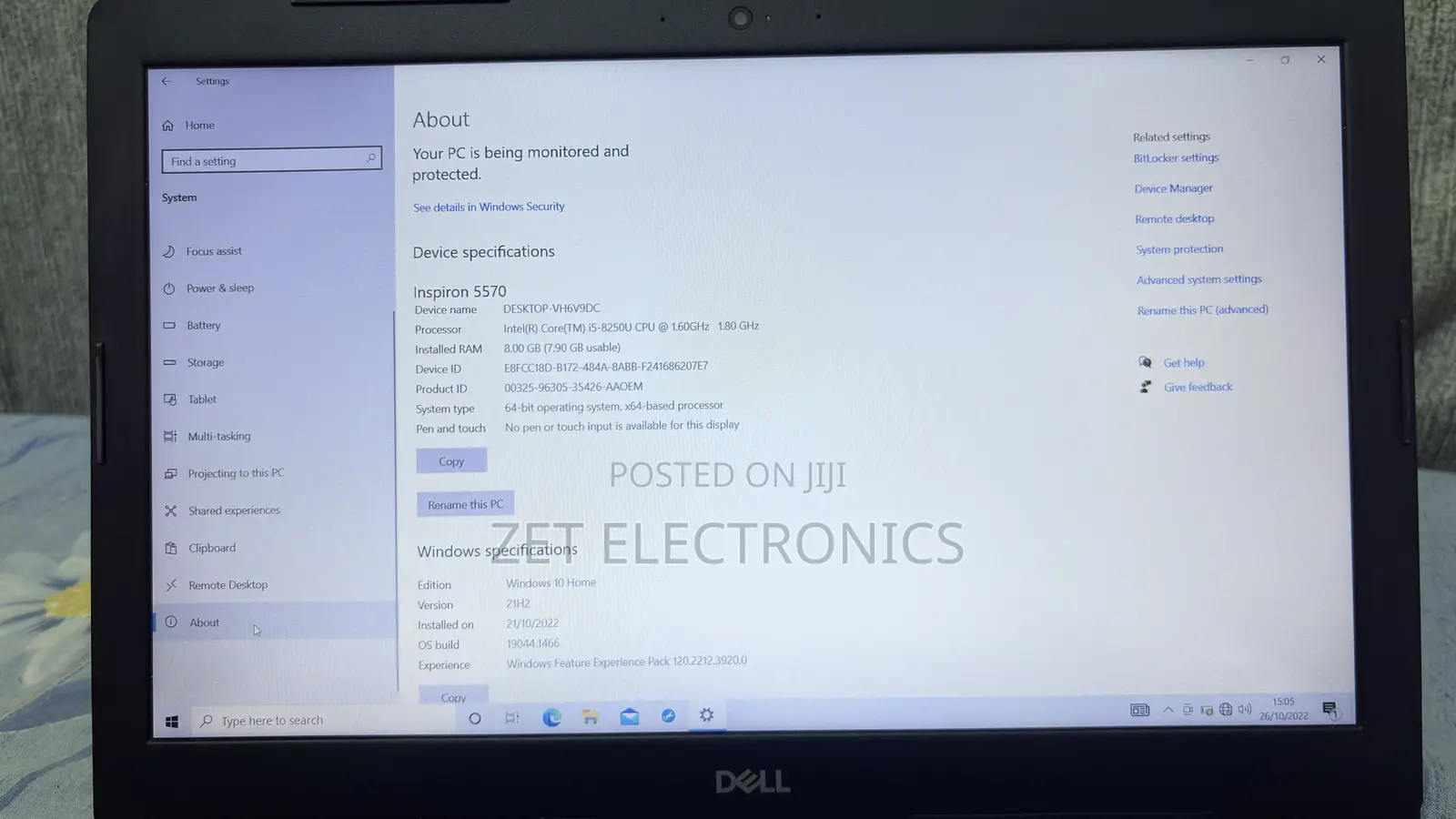Laptop Dell Inspiron 15 8GB Intel Core i5 HDD 1T