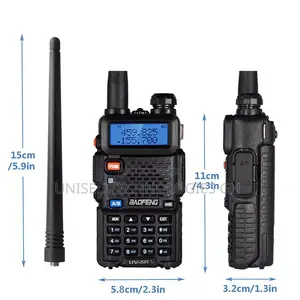 2 Pieces Baofeng Walkie Talkie 5KM Long Range Two Way