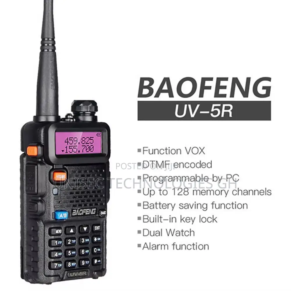 2 Pieces Baofeng Walkie Talkie 5KM Long Range Two Way