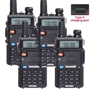 2 Pieces Baofeng Walkie Talkie 5KM Long Range Two Way