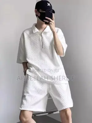 Men Casual Set ( Short Sleeves Top & Shorts)