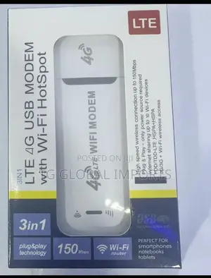 Universal 4G LTE USB WiFi Modem Dongle (Supports All Networks)