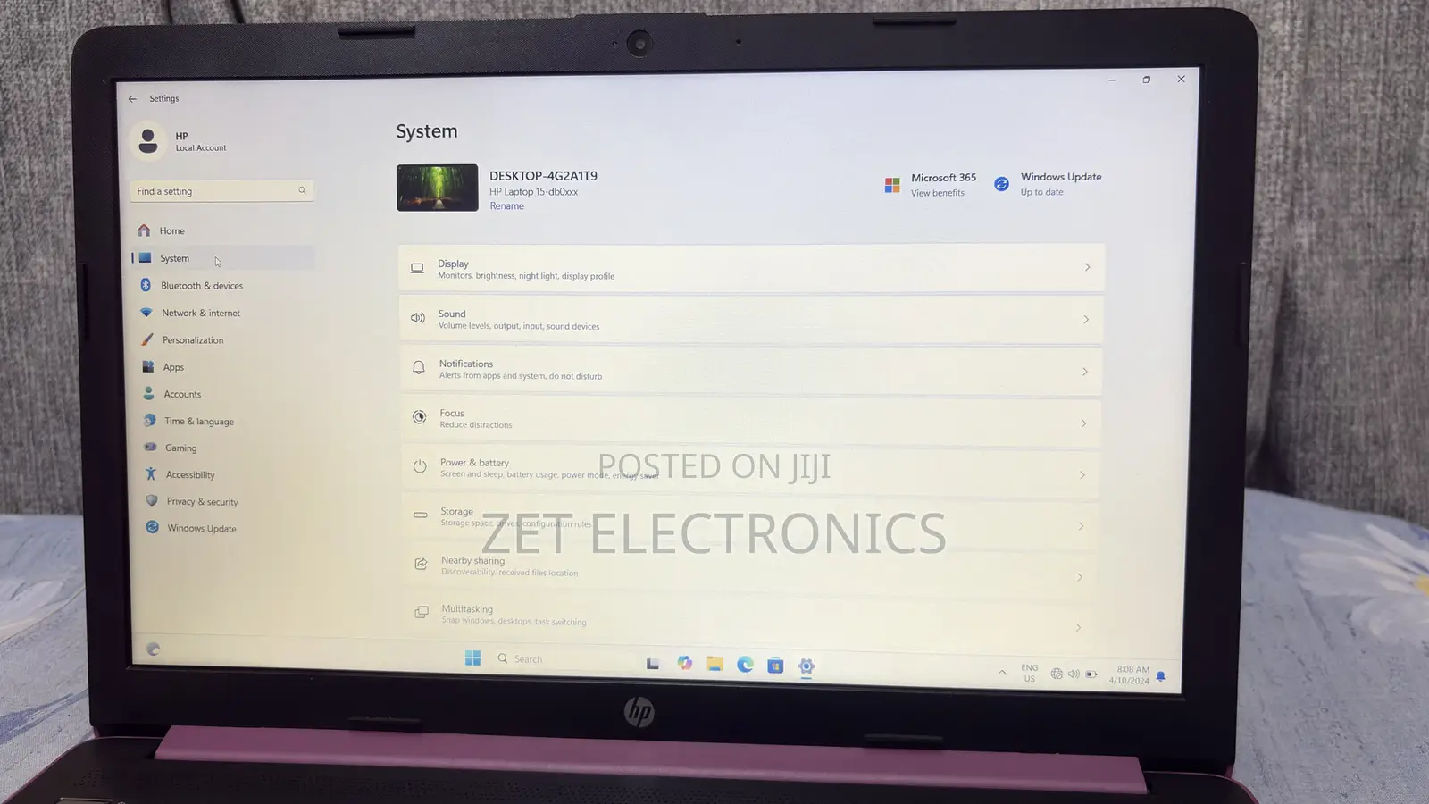 Laptop HP 15 8GB AMD A6 HDD 1T