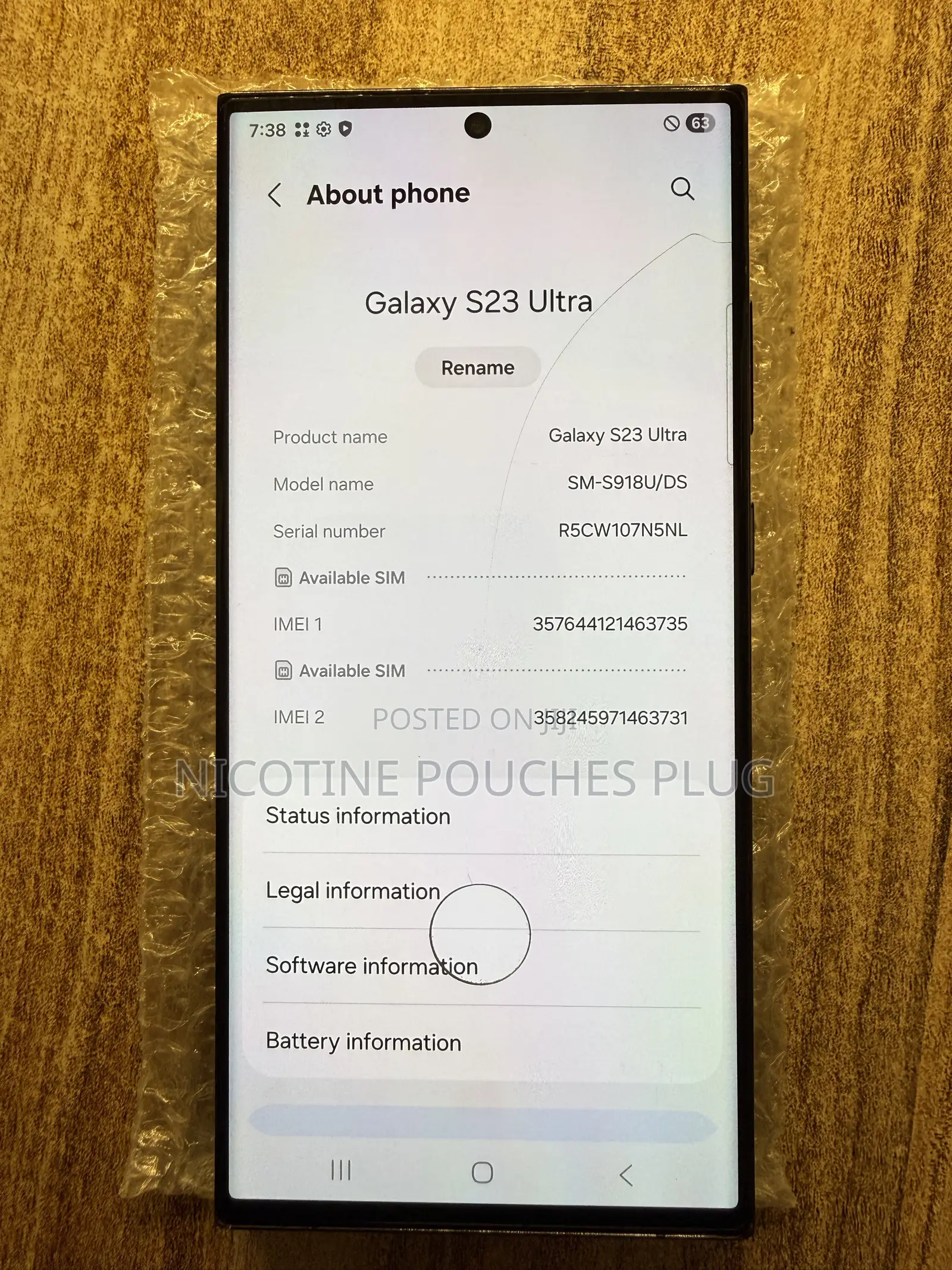 Samsung Galaxy S23 Ultra 256 GB Black