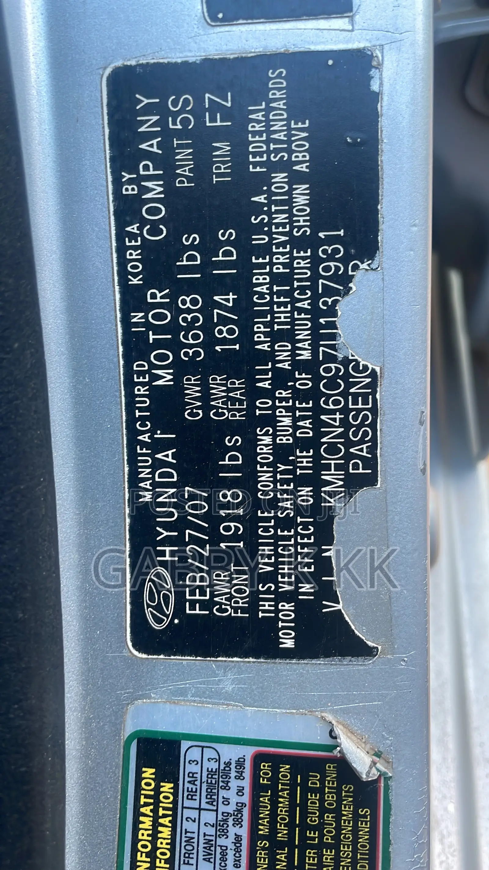 Hyundai Accent 1.6 2007 Silver