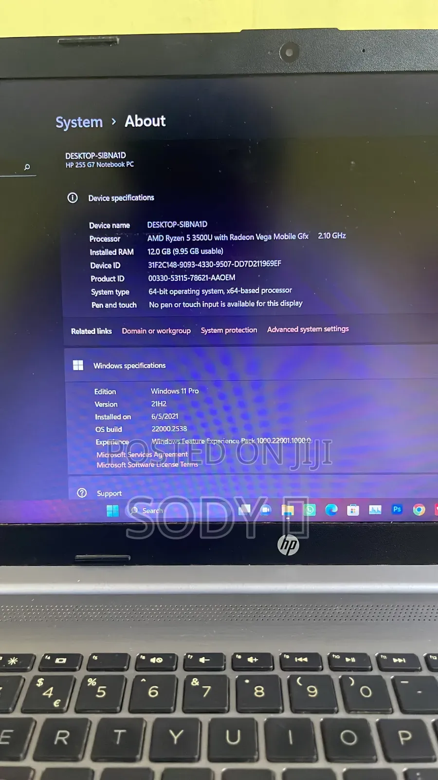 Laptop HP 255 12GB AMD Ryzen 5 SSD 256GB
