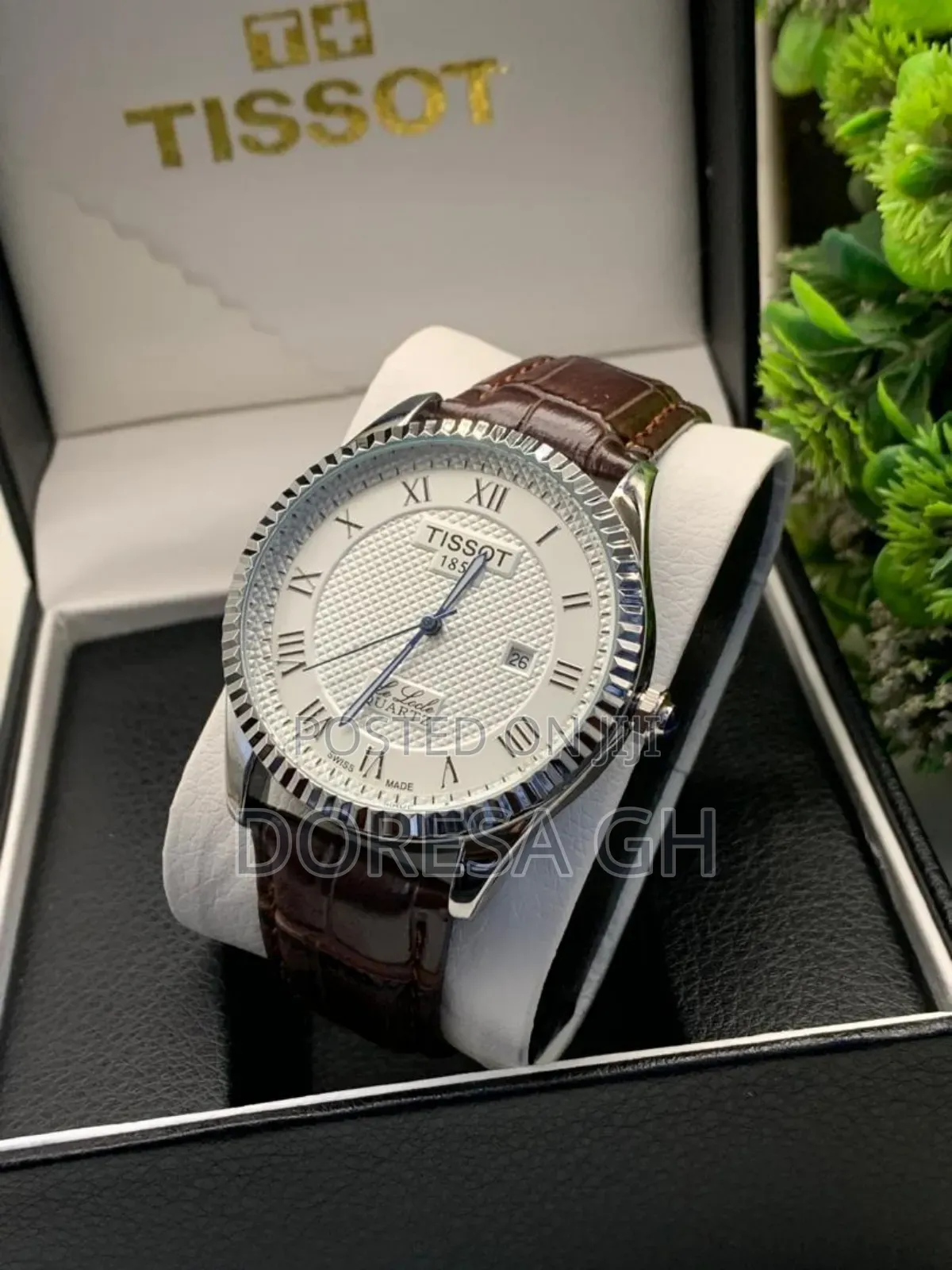 Tissot Analog Leather Watch for Men – Classic Everyday Wristwatch