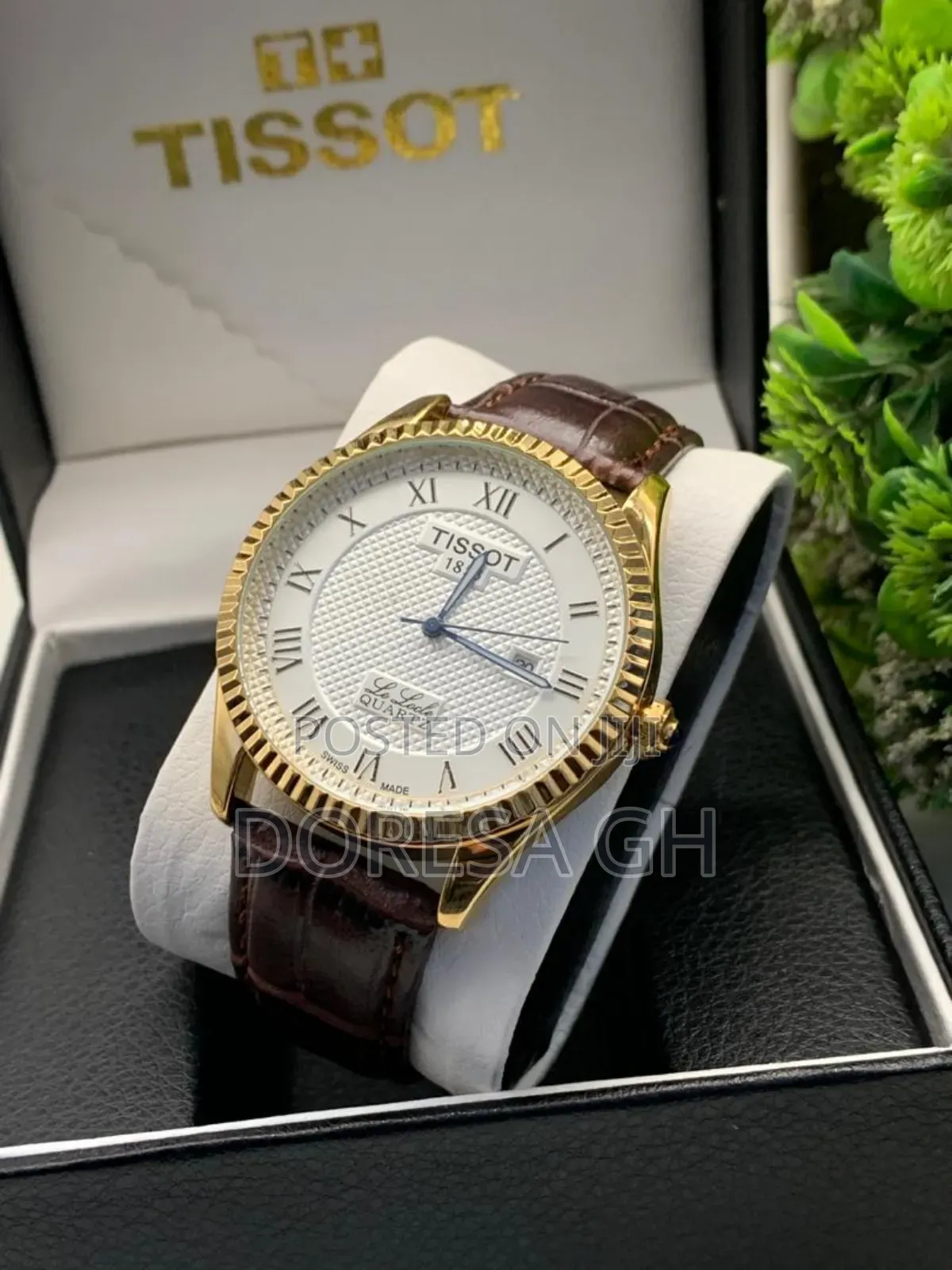 Tissot Analog Leather Watch for Men – Classic Everyday Wristwatch