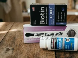 Kirkland Minoxidil,derma Roller & Biotin(Ultra Combo)