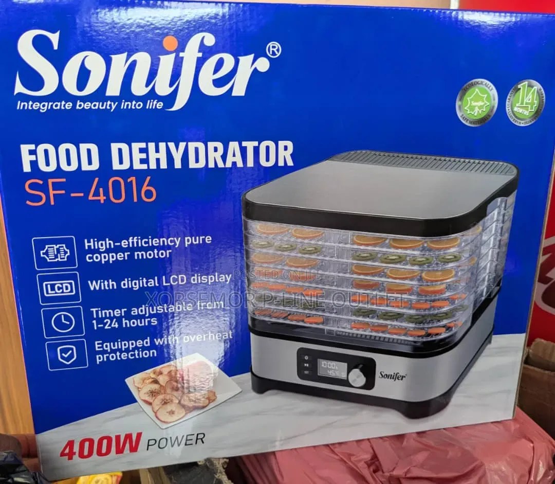 Sonifer Sf-4016 Food Dehydrator 8 Levels