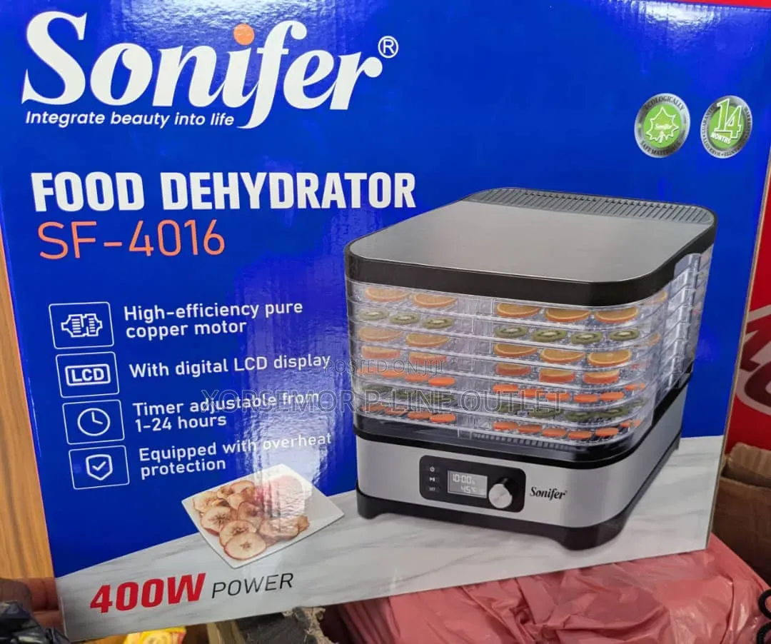 Sonifer Sf-4016 Food Dehydrator 8 Levels